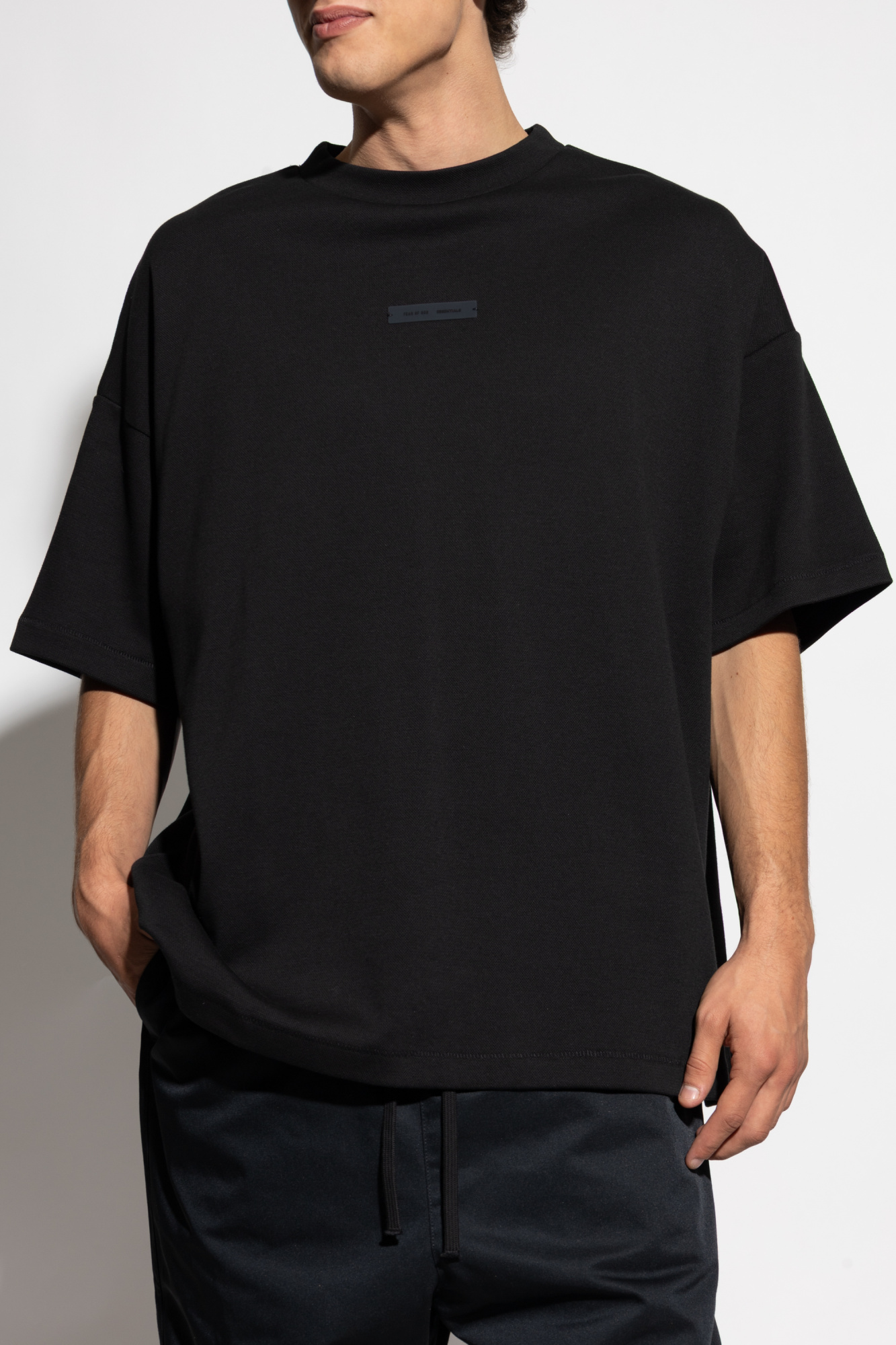 Fear Of God Essentials T-shirt with logo patch | Men's